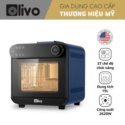 Nồi Chiên Hấp Đa Năng OLIVO SF15 - 37 Chương Trình Cài Sẵn - Dung Tích 15L - Công Suất 2620W