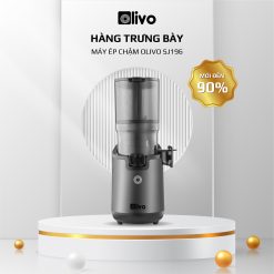 Máy Ép Chậm OLIVO SJ196 Titanium - Ép Trái Cây Nguyên Quả - Động Cơ AC Cao Cấp, Êm Nhất Thị Trường - Hàng Trưng Bày