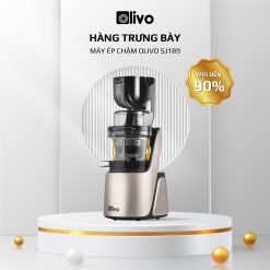 Máy Ép Chậm OLIVO SJ189 Cao Cấp - Ép Trái Cây - Rau Củ Quả - Làm Kem - BH 5 Năm - Hàng Trưng Bày