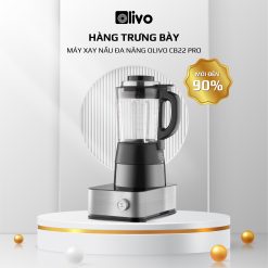 Máy Xay Nấu Cao Cấp OLIVO CB22 PRO - Độ Ồn Thấp Nhất - Chống Trào Tuyệt Đối - Vệ Sinh Khử Khuẩn - Phiên Bản Nâng Cấp 2023 - Hàng Trưng Bày