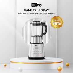 Máy Làm Sữa Hạt OLIVO X20 PLUS - Phiên Bản Nâng Cấp Có Tới 3 Chức Năng Nấu Sữa, Tạm Dừng Thông Minh, Công Suất Lớn, Chạy Êm - Hàng Trưng Bày
