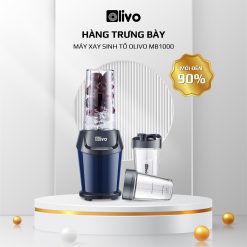 Máy Xay Sinh Tố OLIVO MB1000 - Ba Cốc Xay Linh Hoạt - Xay Đá Bào, Xay Sinh Tố, Smoothie, Đồ Ăn Dặm Cho Bé, Xay Đồ Khô Nhuyễn Mịn- Công Suất Lớn 1000W - Hàng Trưng Bày