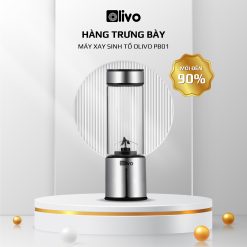 Máy Xay Sinh Tố Cầm Tay OLIVO PB01 - Xay Được Đá Viên, Sạc Pin Sử Dụng Không Cần Dây - Nhỏ Gọn, Cao Cấp, Tiện Lợi, Dung Tích 450ML - Hàng Trưng Bày