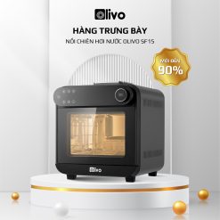 Nồi Chiên Hấp Đa Năng OLIVO SF15 - 37 Chương Trình Cài Sẵn - Dung Tích 15L - Công Suất 2620W - Hàng Trưng Bày