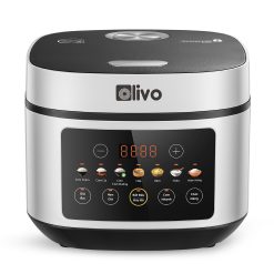 Nồi Cơm Điện OLIVO RC88 – Lòng Nồi INOX 304 Chống Dính Tự Nhiên, Bảng Điều Khiển OLED Sống Động, Nấu Cơm Ngon, Thiết Kế Sang Trọng