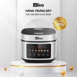 Nồi Cơm Điện OLIVO RC88 – Lòng Nồi INOX 304 Chống Dính Tự Nhiên, Bảng Điều Khiển OLED Sống Động, Nấu Cơm Ngon, Thiết Kế Sang Trọng - Hàng Trưng Bày