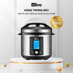 Nồi Áp Suất Điện Đa Năng OLIVO PC680 - Màn Hình OLED Hiện Đại, Lòng Nồi INOX 304, Đa Chức Năng 16 Chế Độ Cài Sẵn, Dung Tích 6L, Công Suất 1500W - Hàng Trưng Bày