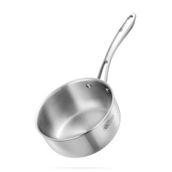 Quánh INOX OLIVO Davinci SD1885 - Kích Thước Nhỏ Gọn - Đường Kính 18Cm - Sâu Lòng  8.5Cm - Nấu Được Trên Mọi Loại Bếp